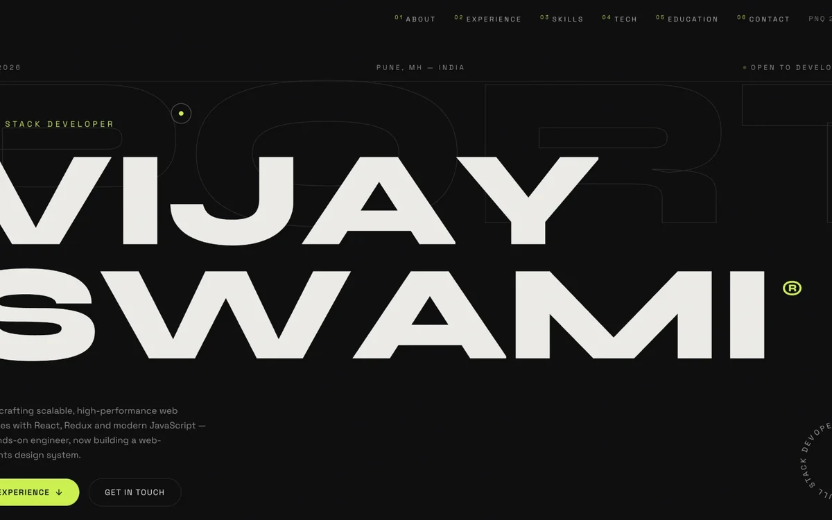 Screenshot of Vijay Swami